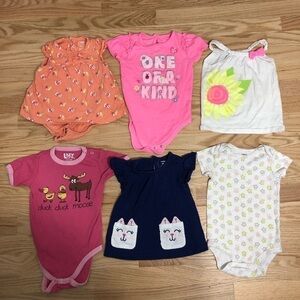 18 month Girls Bundle Tops Onesies Mixed Brands Carter’s